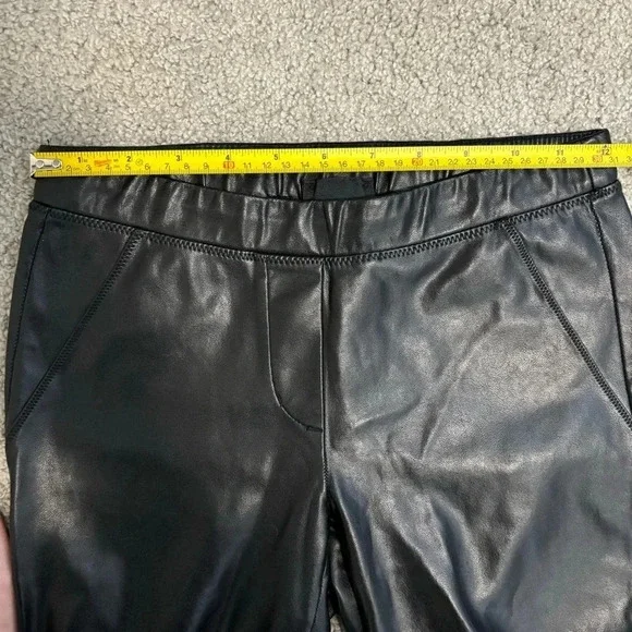 Aritzia Wilfred Free Rebelle Black Vegan Faux Leather  Pants Leggings XS - Picture 12 of 14